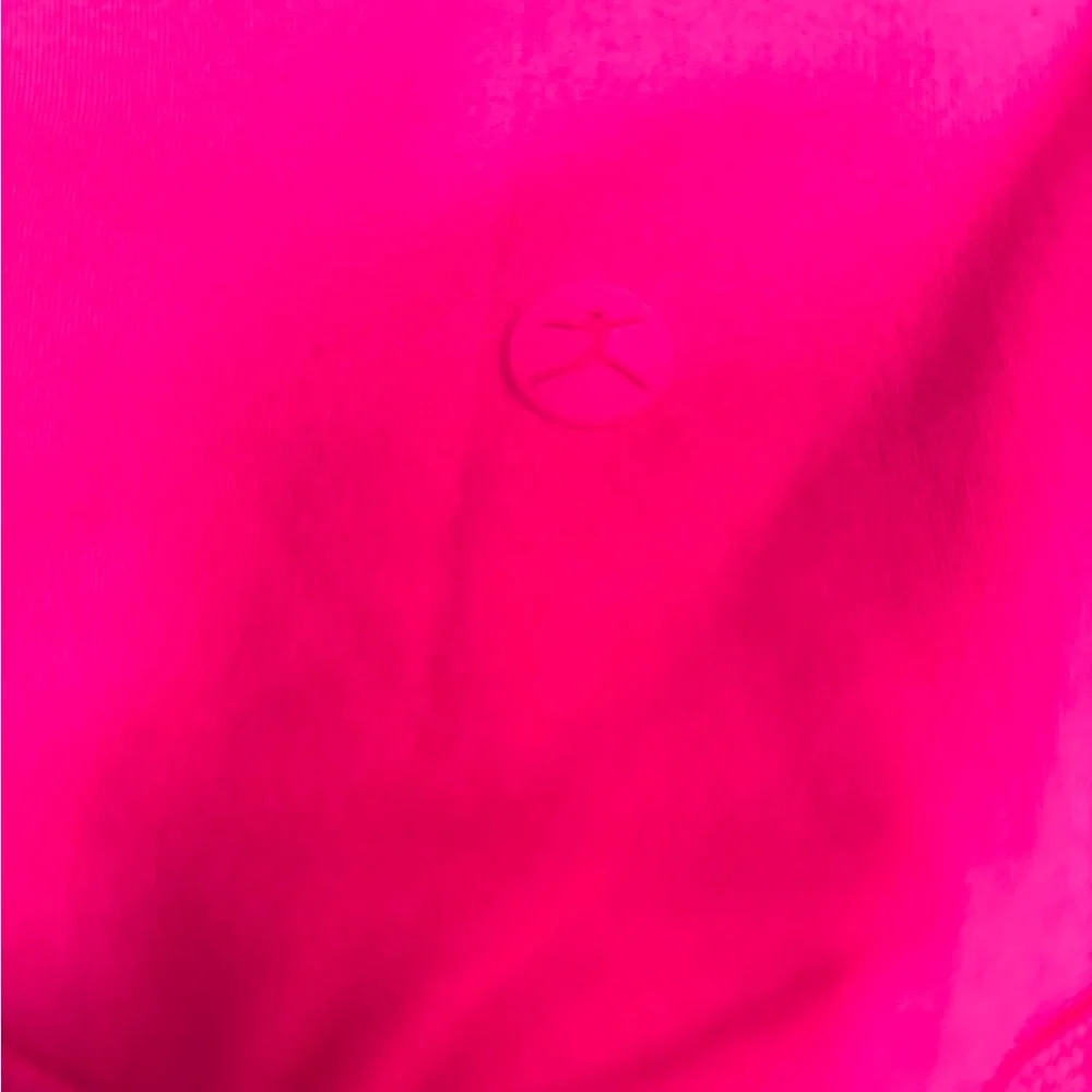 NWT DANSKIN Hot Pink High Waist XS Leggings 24” pockets - Picture 15 of 16